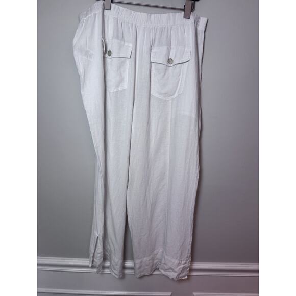 NIC+ZOE Paper White Rumba Park Wide-Leg Ankle Pant Size 18 NWT - Picture 4 of 16